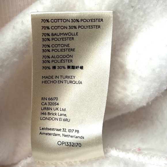 Maeve by Anthropologie Color Block Oversized Sweatshirt Hoodie 3X white multi - Picture 11 of 11